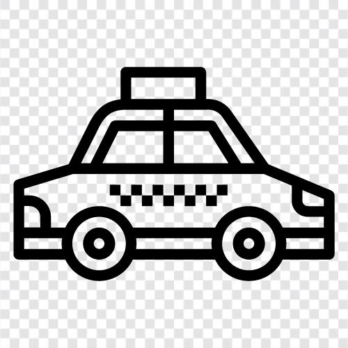 Cab, Driving, Rideshare, Chauffeur icon svg