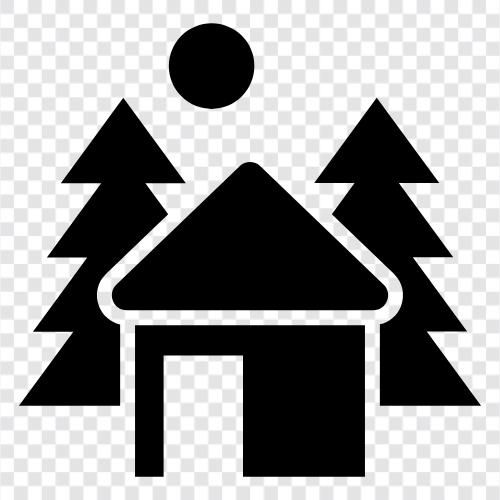 cabin, lodge, retreat, holiday icon svg