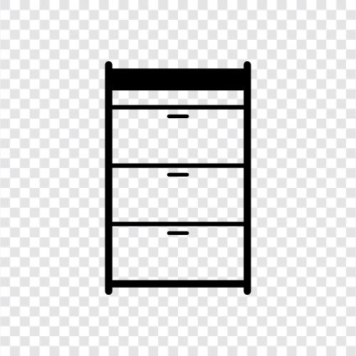 cabinet, dresser, storage, bedroom icon svg