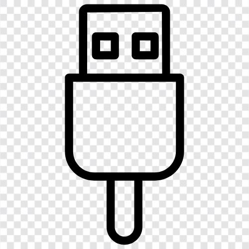 cables, memory sticks, flash drives, portable hard drives icon svg