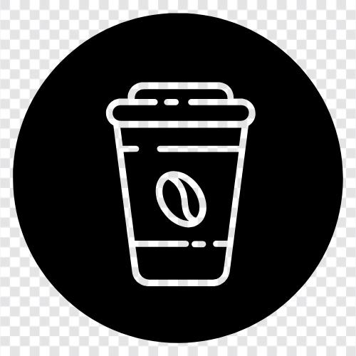 Koffein, Kaffeebohnen, Kaffeehäuser, Kaffeeanbau symbol