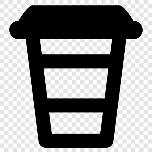 Koffein, Kaffeebohnen, Kaffeemaschine, Cafés symbol