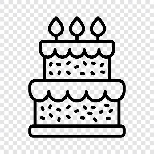 cake decoration, cake recipes, cake ingredients, cake ideas icon svg