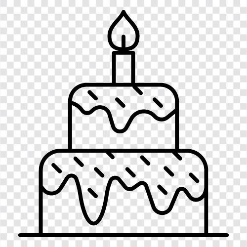 kek tarifi, kek dekorasyon, kek fikirleri, kek tarifleri ikon svg