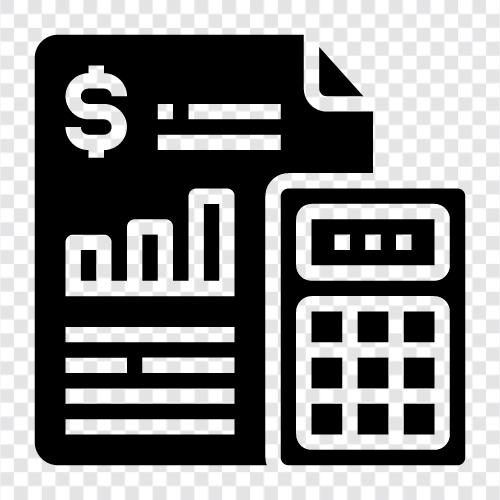 calculation, maths, financial, business icon svg