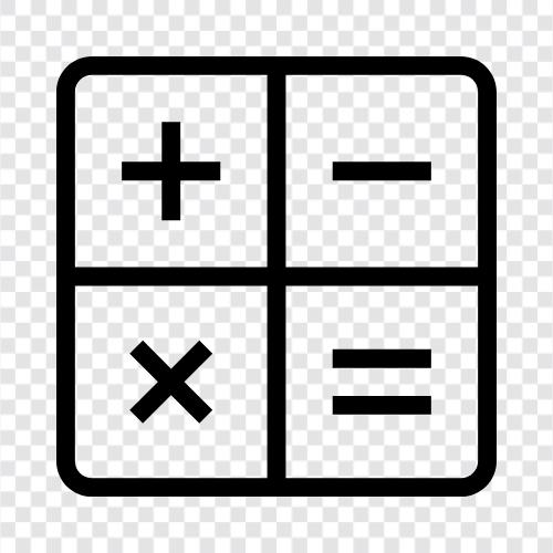 calculation, calculator, math, arithmetic icon svg