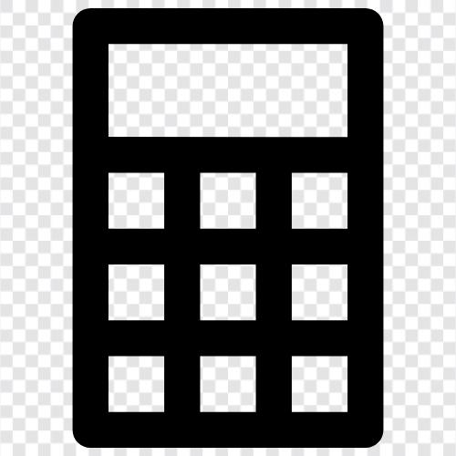calculation, calculator app, math, mathematical icon svg