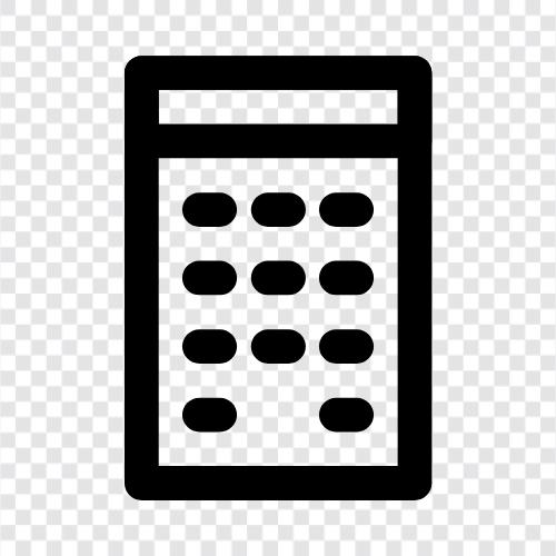 calculator app, calculator software, scientific calculator, financial calculator icon svg