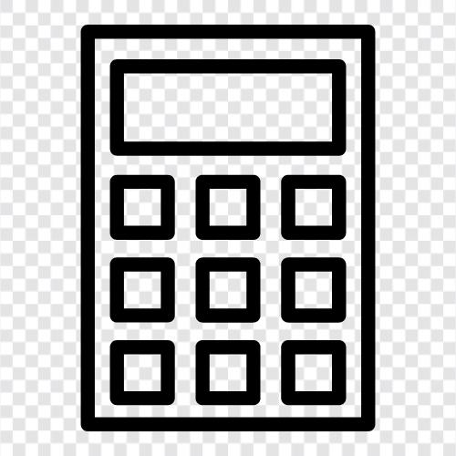 калькуляторное приложение, математическое, научное, финансовое Значок svg