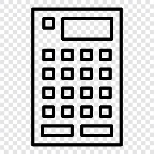 hesap makinesi uygulaması, matematik, trigonometri, cebir ikon svg