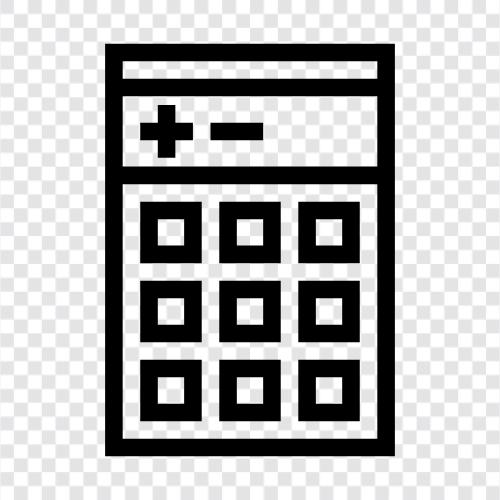 hesap makinesi uygulaması, hesaplayıcı yazılımı, matematik için hesaplayıcı, bilim için hesaplayıcı ikon svg