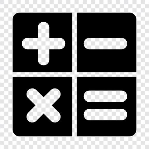 calculator app, calculator software, scientific calculator, financial calculator icon svg