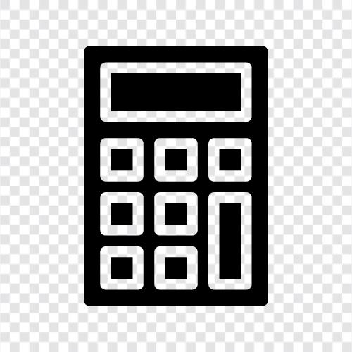 calculator app, math, science, finance icon svg