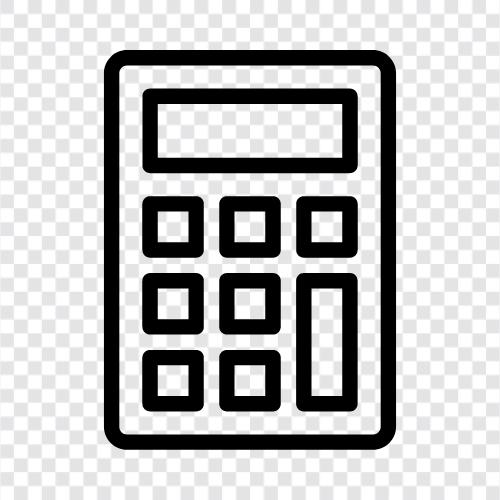 için hesap makinesi, matematik, matematik hesaplama, matematik için hesap makinesi ikon svg