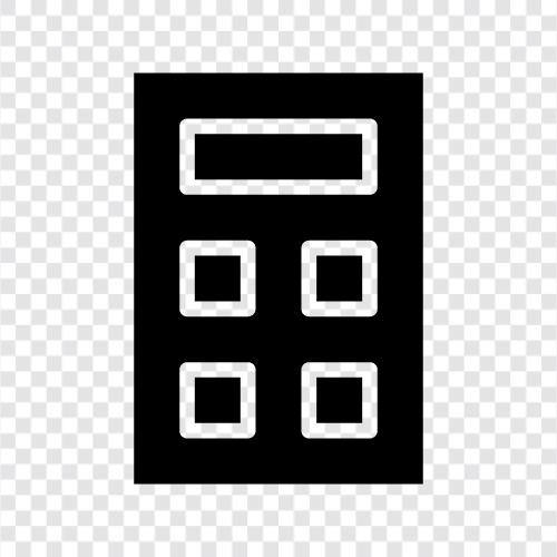 calculator, calculator app, math, fractions icon svg