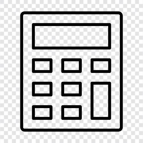 calculator software, finance, math, accounting icon svg