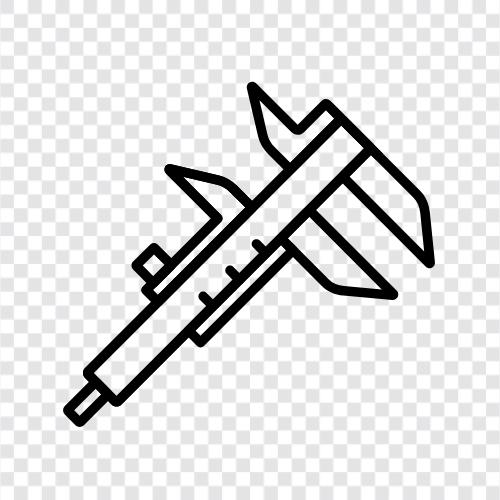 calipers, measuring, gauge, length icon svg