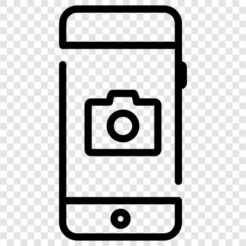 camara digital, camara para celular, camara digital para cel, Mobile Camara icon svg