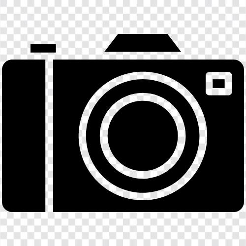 Kameraausrüstung, Kameratasche, Kameraobjektiv, Kamerazubehör symbol