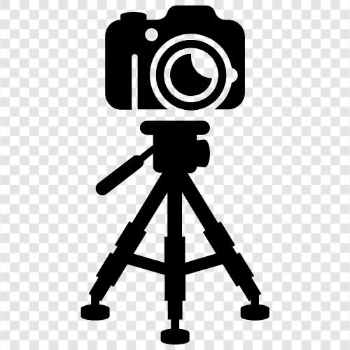 Kameraständer, Kamerahalter, Kamerastativ symbol