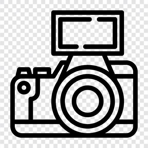 camera, photography, digital, SLR icon svg