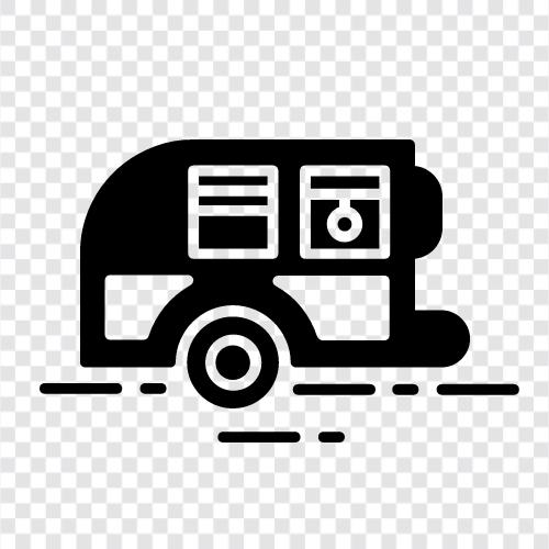 Wohnmobil, Camping, Van, Campingausrüstung symbol