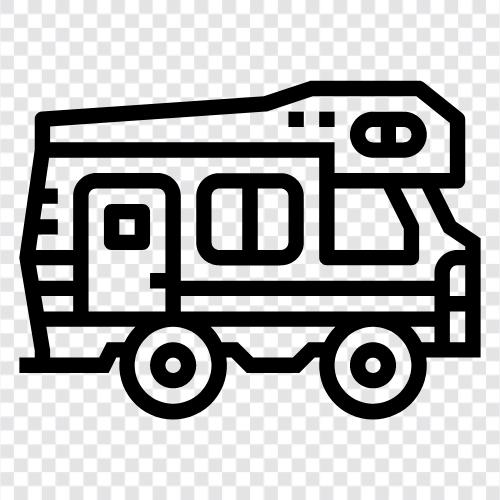 Camping, Reisen, Transporter, Camper symbol