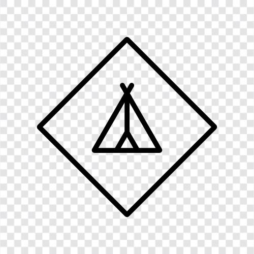 camping, outdoors, hiking, backpacking icon svg