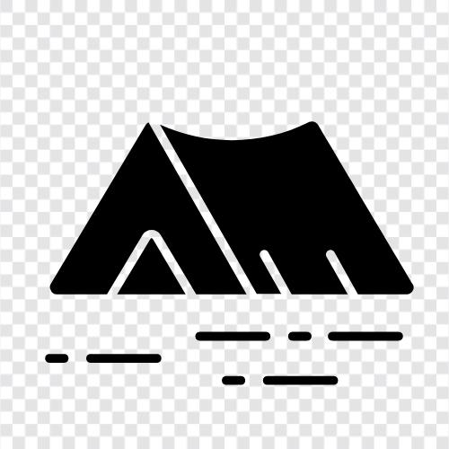 camping tents, tent camping, backpacking tent, 4 season tent icon svg