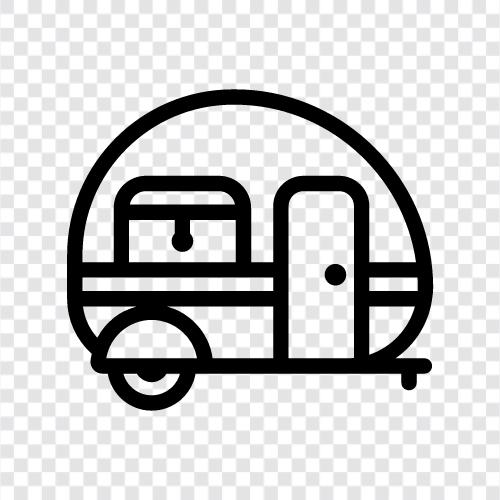 camping, camper, travel, outdoors icon svg