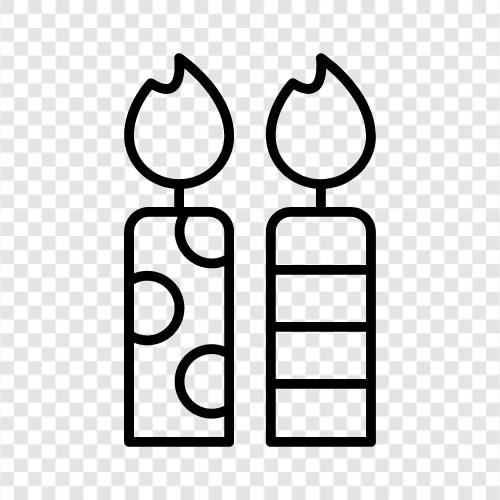 candle holder, birthday candles, anniversary candles, set of candles icon svg