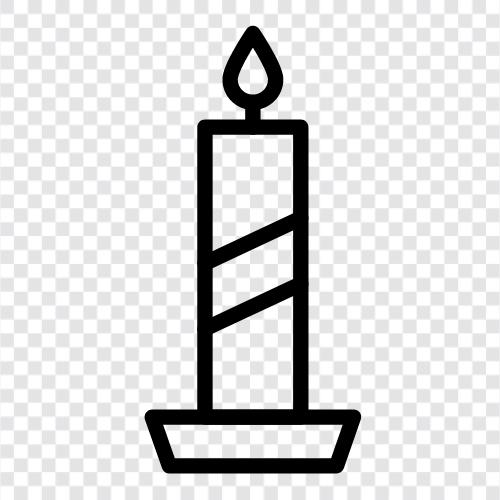 Kerzenhalter, Kerzendufte, Kerzenherstellung, Kerzenzubehör symbol