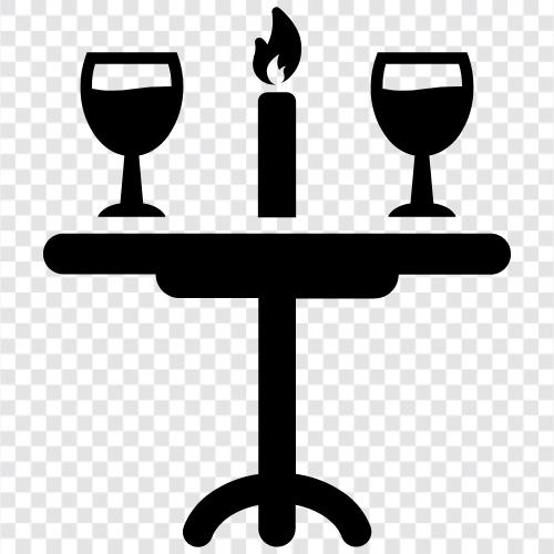 candles, dinner, romantic, anniversary icon svg