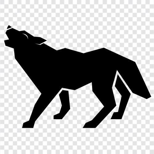 Hund, Tier, wild, Tierverhalten symbol