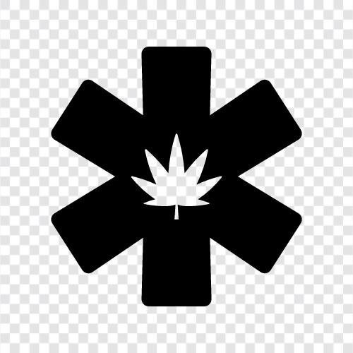 Cannabis, THC, CBD, medical marijuana laws icon svg