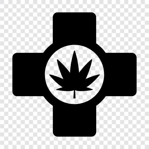 Cannabis, Cannabisöl, Medizinisches Marihuana, Cannabisstämme symbol