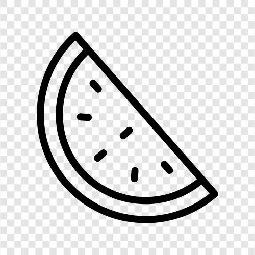 Cantaloupe, Honigtau, kernlos, süß symbol