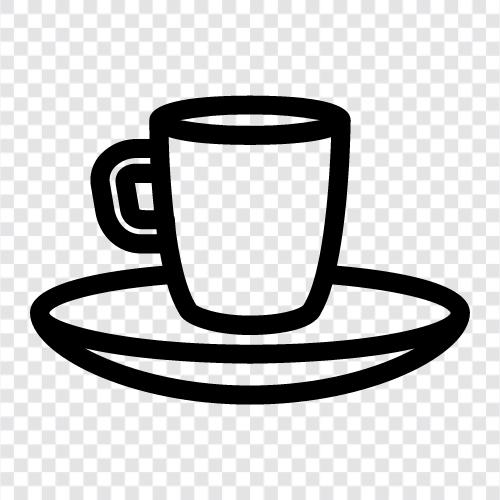 cappuccino, latte, latte macchiato, espresso kupası ikon svg