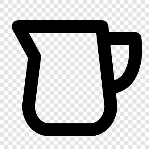 Cappuccino schaumigen Krug, Latte schaumigen Krug, schaumigen Krug symbol