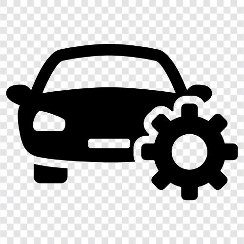 AutoWartung, AutoPflege, AutoReparatur, AutoService symbol