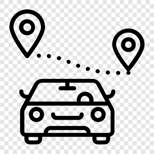 car navigation, smart phone navigation, navigation app, car navigation app Значок svg