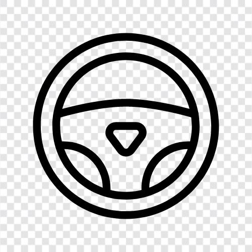 car, wheel, driving, control icon svg