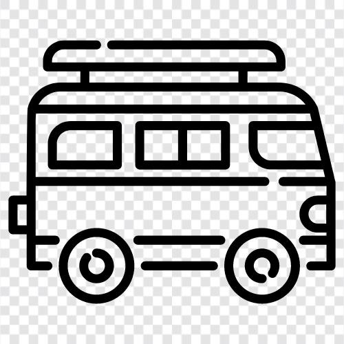 kervan, campervan, motorhome, travel ikon svg