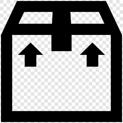 Kartons, WellpappeBox, Versandbox, Verpackungsbox symbol