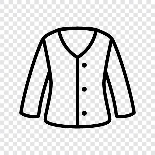 cardigan, shirt, sweaters, coat icon svg