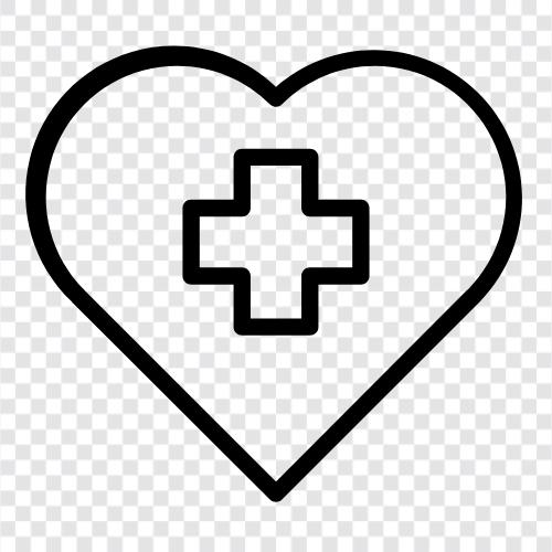 Kardiologie, Herzanfall, Herzerkrankungen, Hypertonie symbol