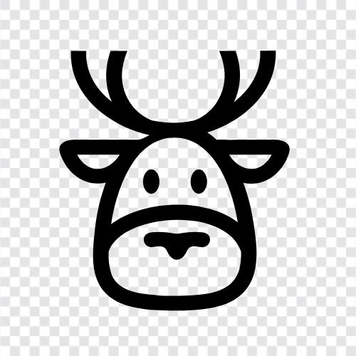 caribou, reindeer herding, reindeer farming, reindeer icon svg