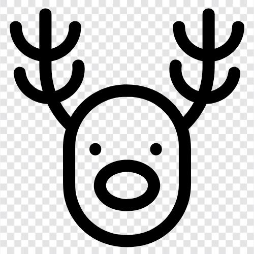 caribou, reindeer husbandry, reindeer herding, reindeer icon svg