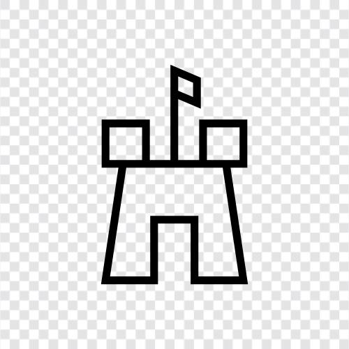 castle, sandy, play, building icon svg