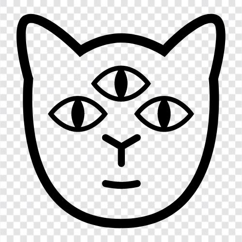 cat psychic, psychic cats, clairvoyant cat, medium cat icon svg